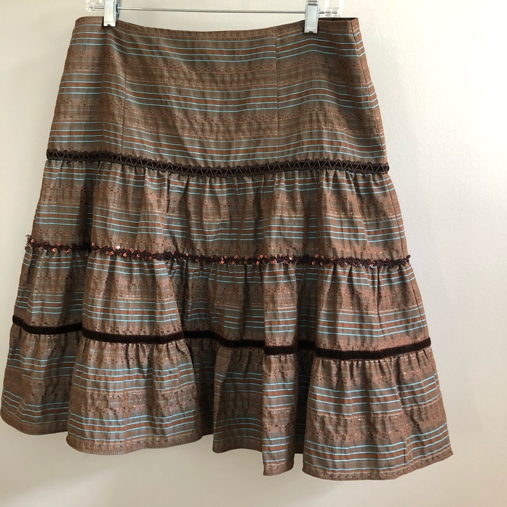 Nanette Lepore Brown A-line skirt